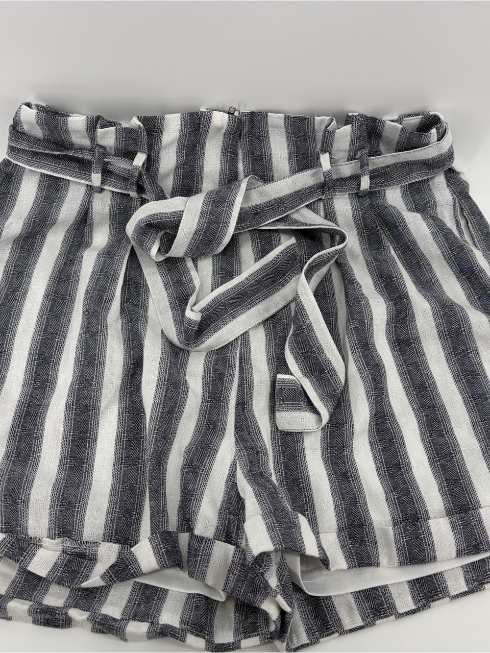 HYFVE HYFVE HYFVE Women's Black/Gray & White Striped Belted,โ Size Large